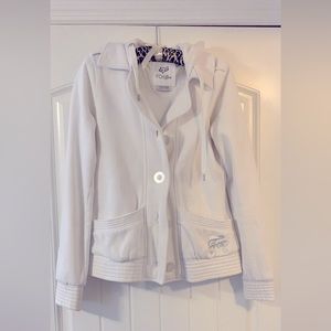 Fox Girls button up hoodie